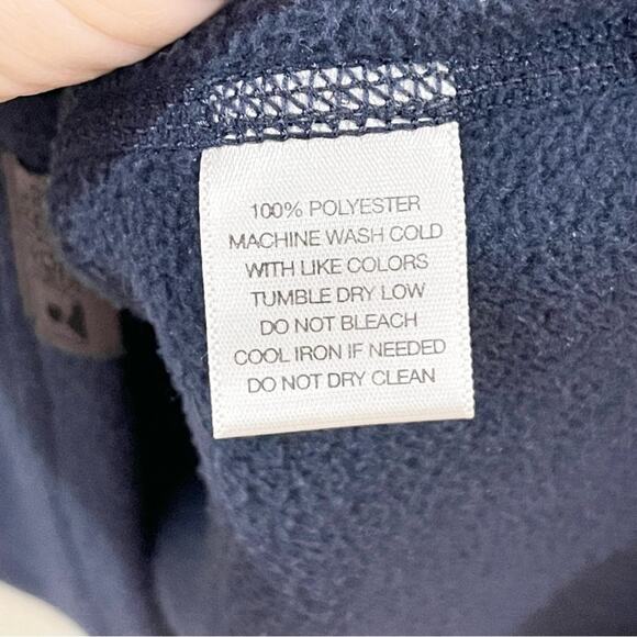 Easter Mountain Sports Men's Navy Blue 1/2 zip Fleece Pullover Size M - Picture 5 of 6